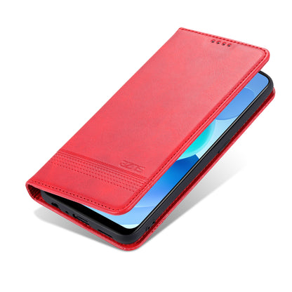 AZNS For Oppo A74 4G / Oppo F19 Phone Case Magnetic Absorption Folding Stand Flip Cover PU Leather Phone Protector with Wallet