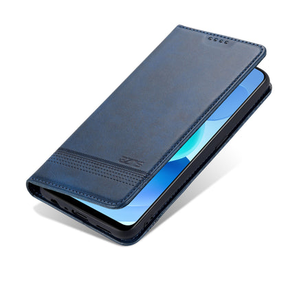 AZNS For Oppo A74 4G / Oppo F19 Phone Case Magnetic Absorption Folding Stand Flip Cover PU Leather Phone Protector with Wallet