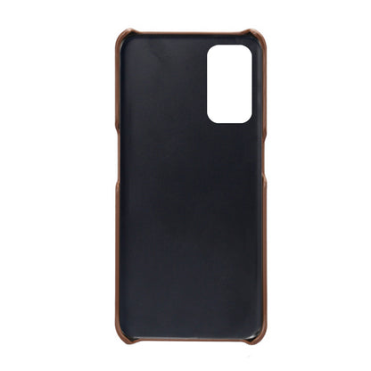 KSQ Double Card Slots PU Leather Coated PC Shell Cover Case for Oppo A74 5G / A54 5G / A93 5G