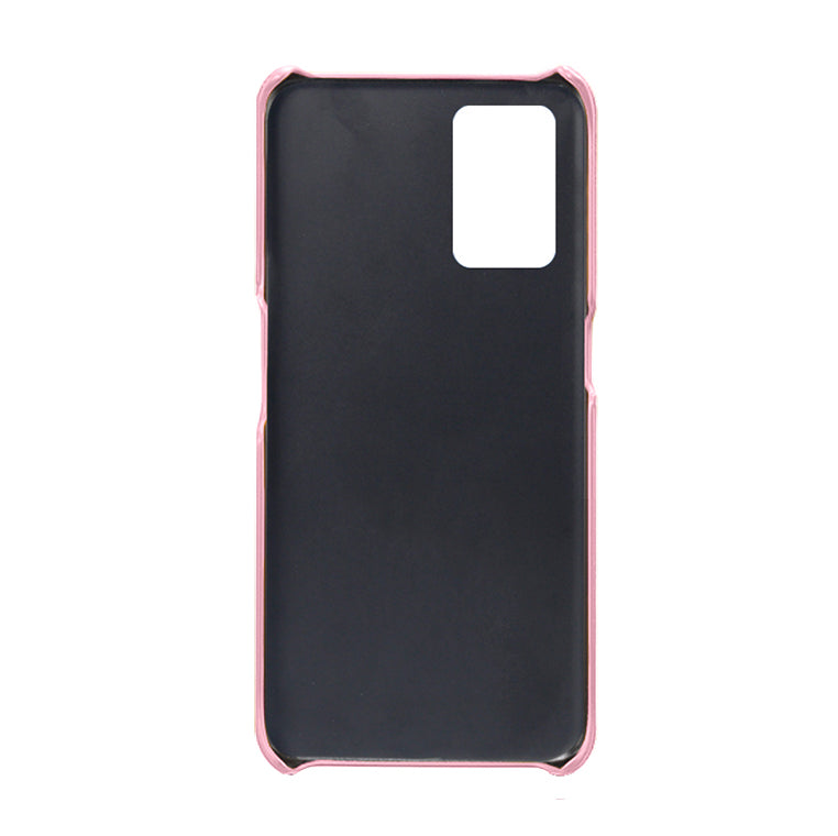 KSQ Double Card Slots PU Leather Coated PC Phone Cover Case for Oppo A74 4G / Oppo F19