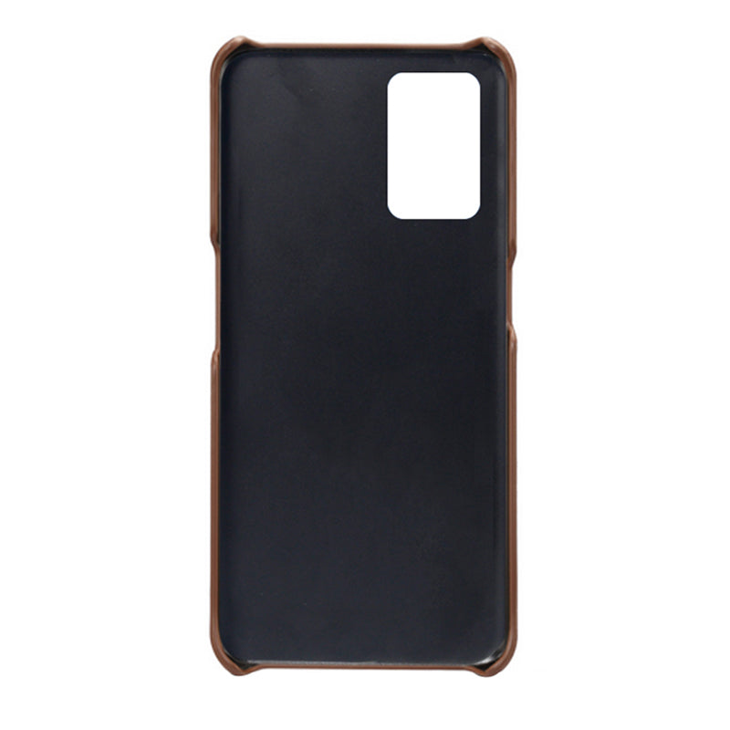 KSQ Double Card Slots PU Leather Coated PC Phone Cover Case for Oppo A74 4G / Oppo F19