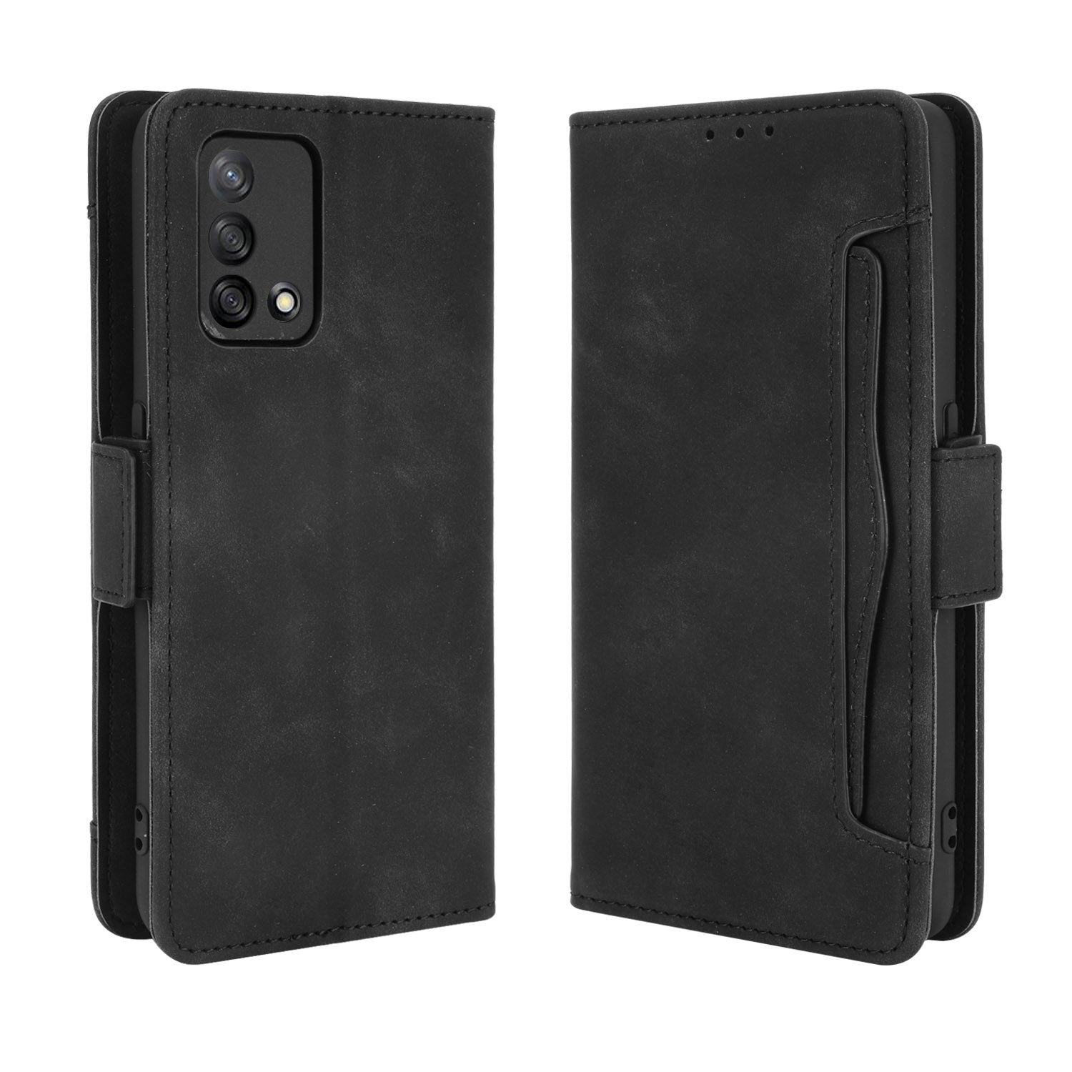 Multiple Card Slots Design Stand Leather Wallet Phone Case for Oppo A74 4G/F19