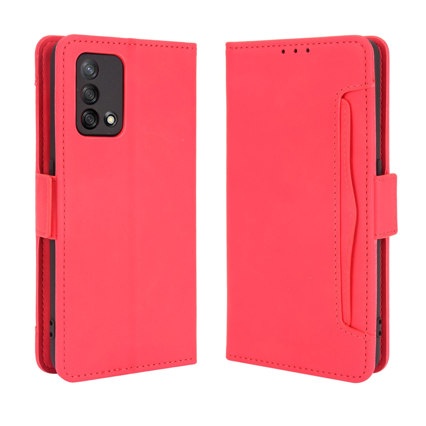 Multiple Card Slots Design Stand Leather Wallet Phone Case for Oppo A74 4G/F19