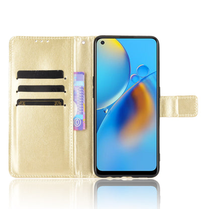 Wallet Design Crazy Horse Skin Leather Stand Shell with Strap for Oppo A74 4G/F19