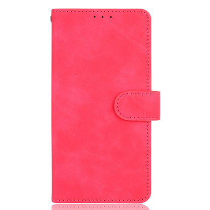 Skin-touch Feeling Leather Wallet Stand Flip Case Protective Phone Shell Cover for Oppo F19/A74 4G