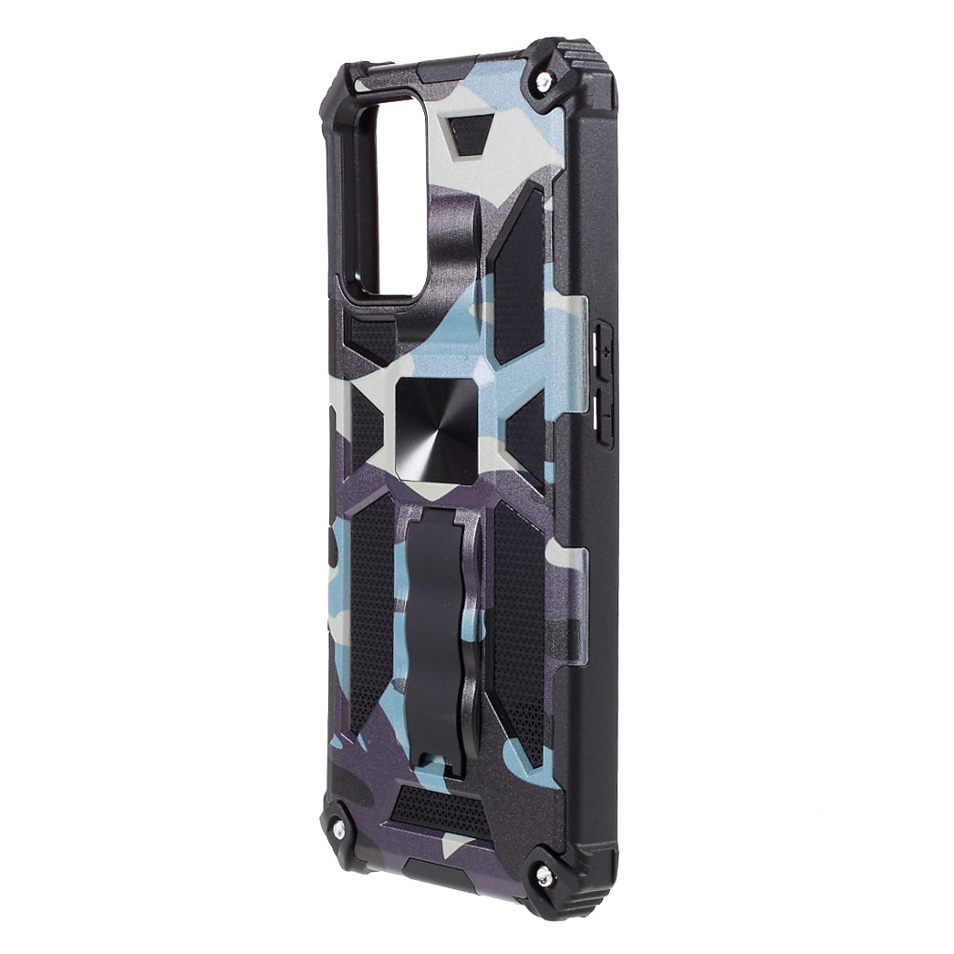 Camouflage Pattern Detachable 2 in 1 Phone Protective Shell with Magnet Sheet for Oppo A54 4G / A55 5G / A16s / A16