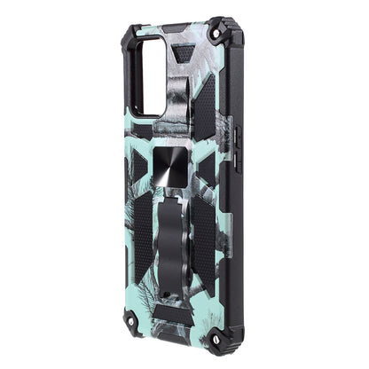 Camouflage Pattern Detachable 2 in 1 Phone Protective Shell with Magnet Sheet for Oppo A54 4G / A55 5G / A16s / A16