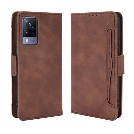 Multiple Card Slots Wallet Mobile Phone Leather Case for vivo V21 5G / 4G Protector Cover