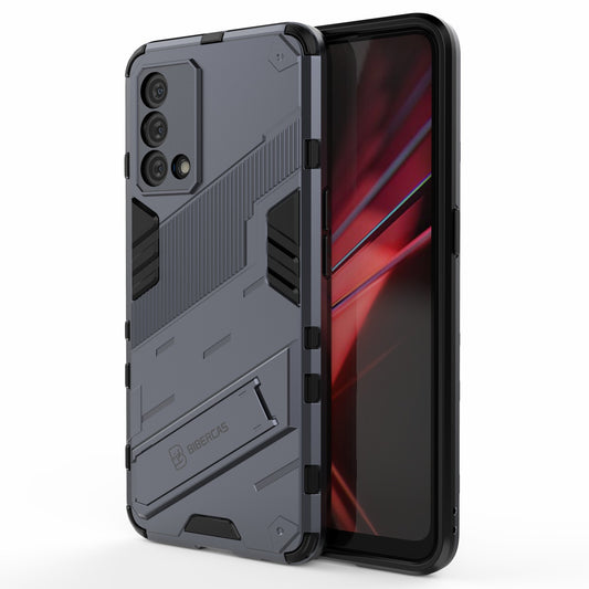 PC + TPU Shockproof Hybrid Case Phone Cover with Foldable Kickstand for Oppo K9