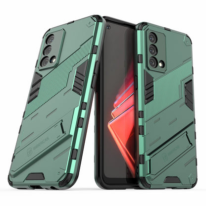 PC + TPU Shockproof Hybrid Case Phone Cover with Foldable Kickstand for Oppo K9