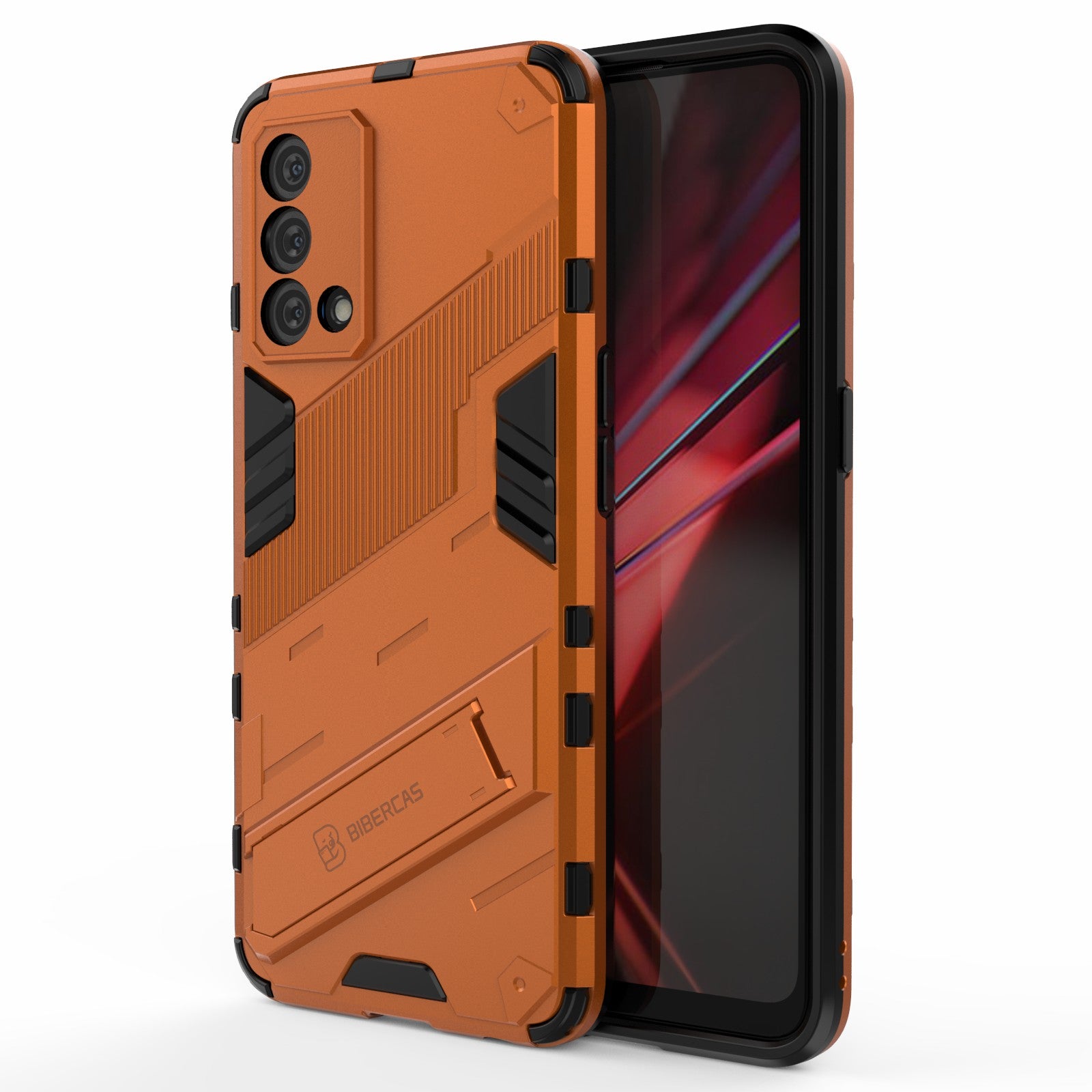 PC + TPU Shockproof Hybrid Case Phone Cover with Foldable Kickstand for Oppo K9