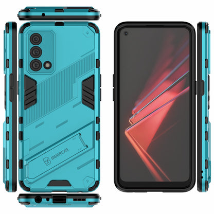 PC + TPU Shockproof Hybrid Case Phone Cover with Foldable Kickstand for Oppo K9