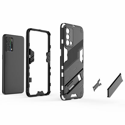 PC + TPU Shockproof Hybrid Case Phone Cover with Foldable Kickstand for Oppo K9