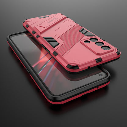 PC + TPU Shockproof Hybrid Case Phone Cover with Foldable Kickstand for Oppo K9