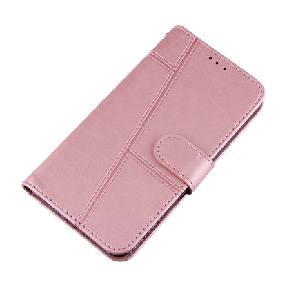 Full Protection Splicing Leather Phone Cover Wallet Stand Case with Strap for Oppo A94 5G