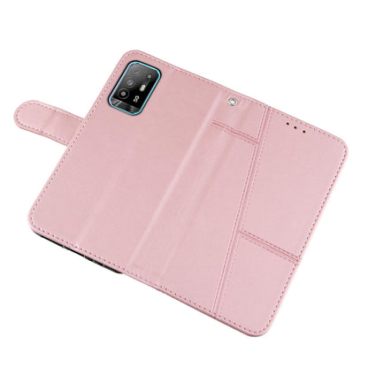 Full Protection Splicing Leather Phone Cover Wallet Stand Case with Strap for Oppo A94 5G