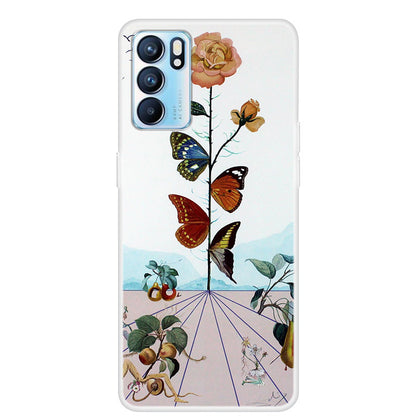 Stylish Pattern Printing Full Protection Soft TPU Phone Case Cover for Oppo Reno6 5G