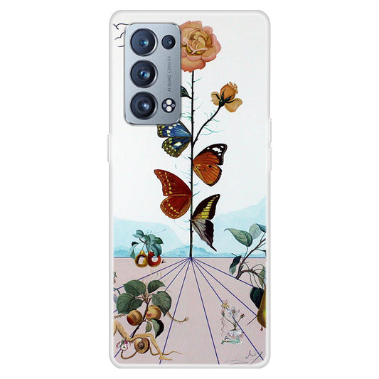 Pattern Printing TPU Phone Back Case for Oppo Reno6 Pro+ 5G/Pro 5G (Snapdragon)