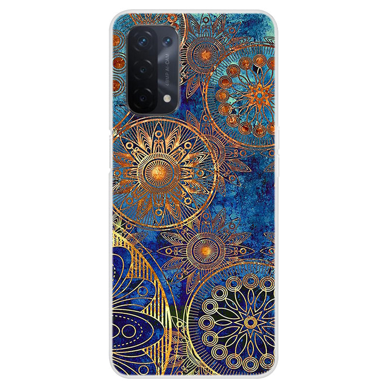 Full Protection Pattern Printing Flexible TPU Phone Cover Case for Oppo A74 5G