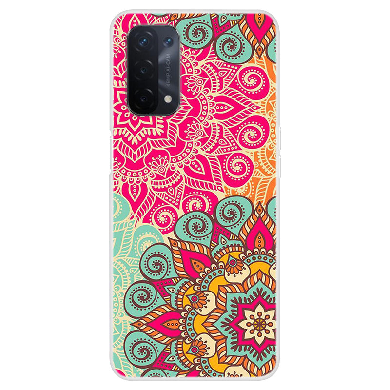 Full Protection Pattern Printing Flexible TPU Phone Cover Case for Oppo A74 5G