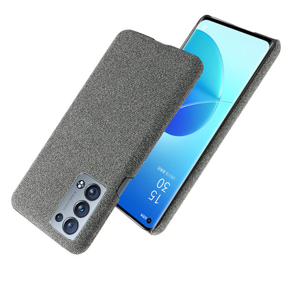 KSQ Well-Protected Cloth Coated Plastic Phone Case for Oppo Reno6 Pro+ 5G/Pro 5G (Snapdragon)