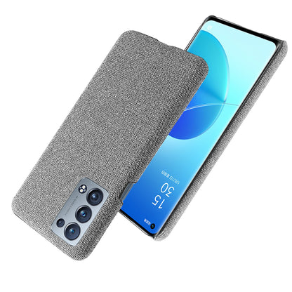 KSQ Well-Protected Cloth Coated Plastic Phone Case for Oppo Reno6 Pro+ 5G/Pro 5G (Snapdragon)