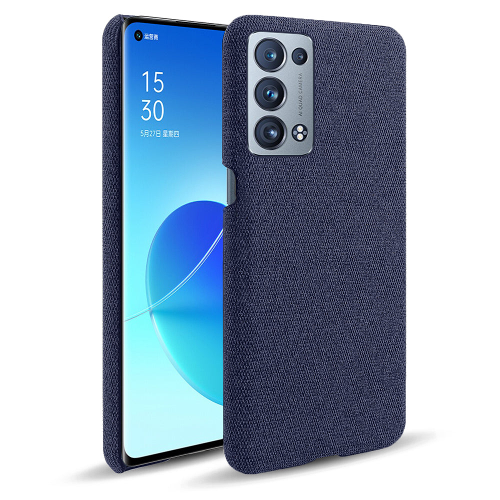 KSQ Well-Protected Cloth Coated Plastic Phone Case for Oppo Reno6 Pro+ 5G/Pro 5G (Snapdragon)