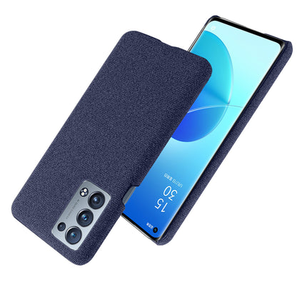 KSQ Well-Protected Cloth Coated Plastic Phone Case for Oppo Reno6 Pro+ 5G/Pro 5G (Snapdragon)