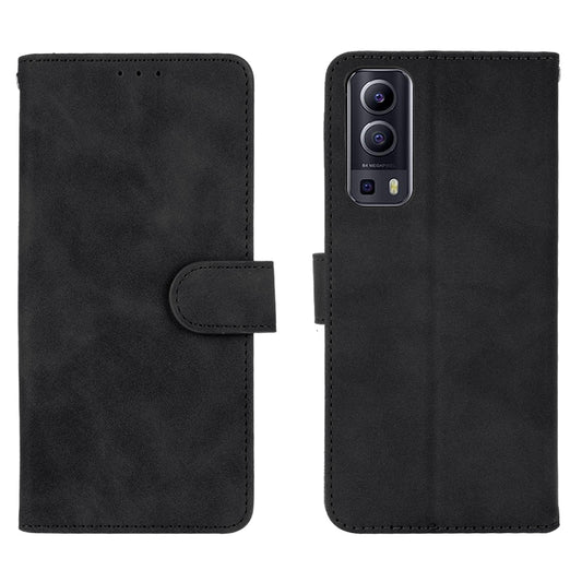 Skin-touch PU Leather Protective Phone Cover Supporting Stand Cover Wallet for vivo Y72 5G / iQOO Z3 5G