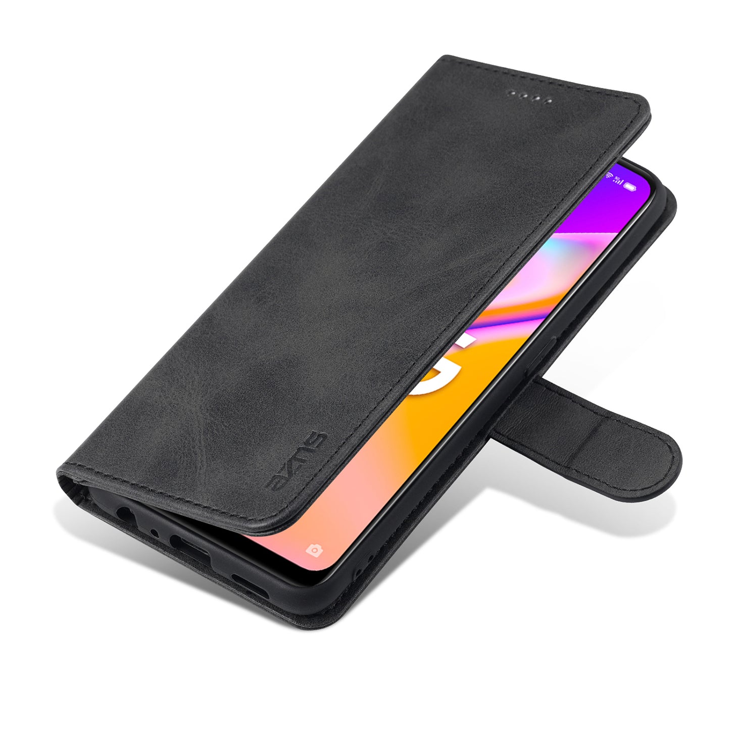 AZNS PU Leather Phone Cover Case with Wallet Stand for Oppo A94 5G/A95 5G