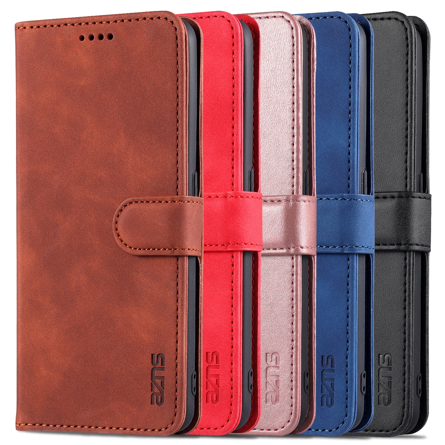 AZNS PU Leather Phone Cover Case with Wallet Stand for Oppo A94 5G/A95 5G