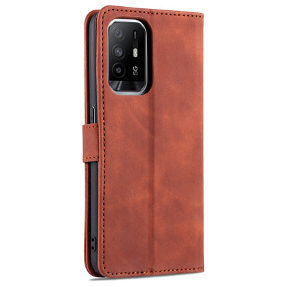 AZNS PU Leather Phone Cover Case with Wallet Stand for Oppo A94 5G/A95 5G