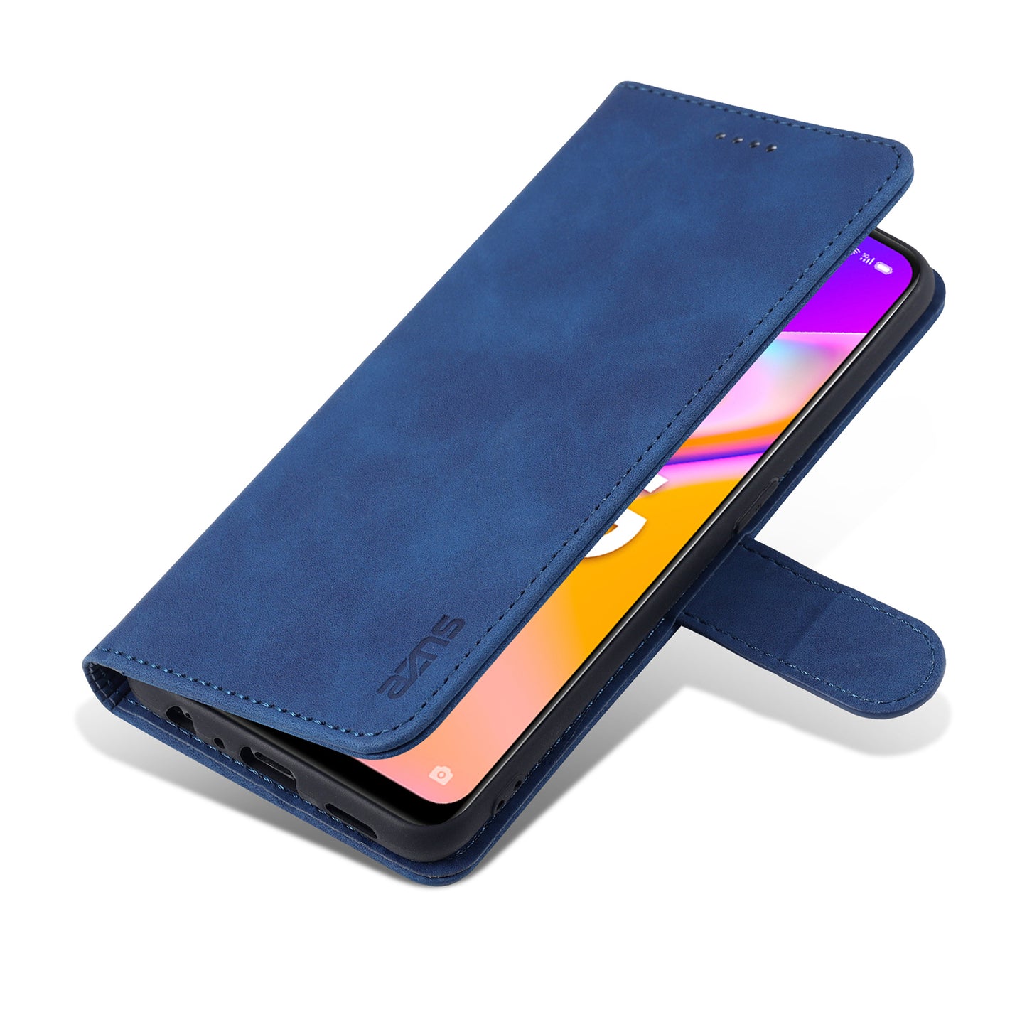 AZNS PU Leather Phone Cover Case with Wallet Stand for Oppo A94 5G/A95 5G