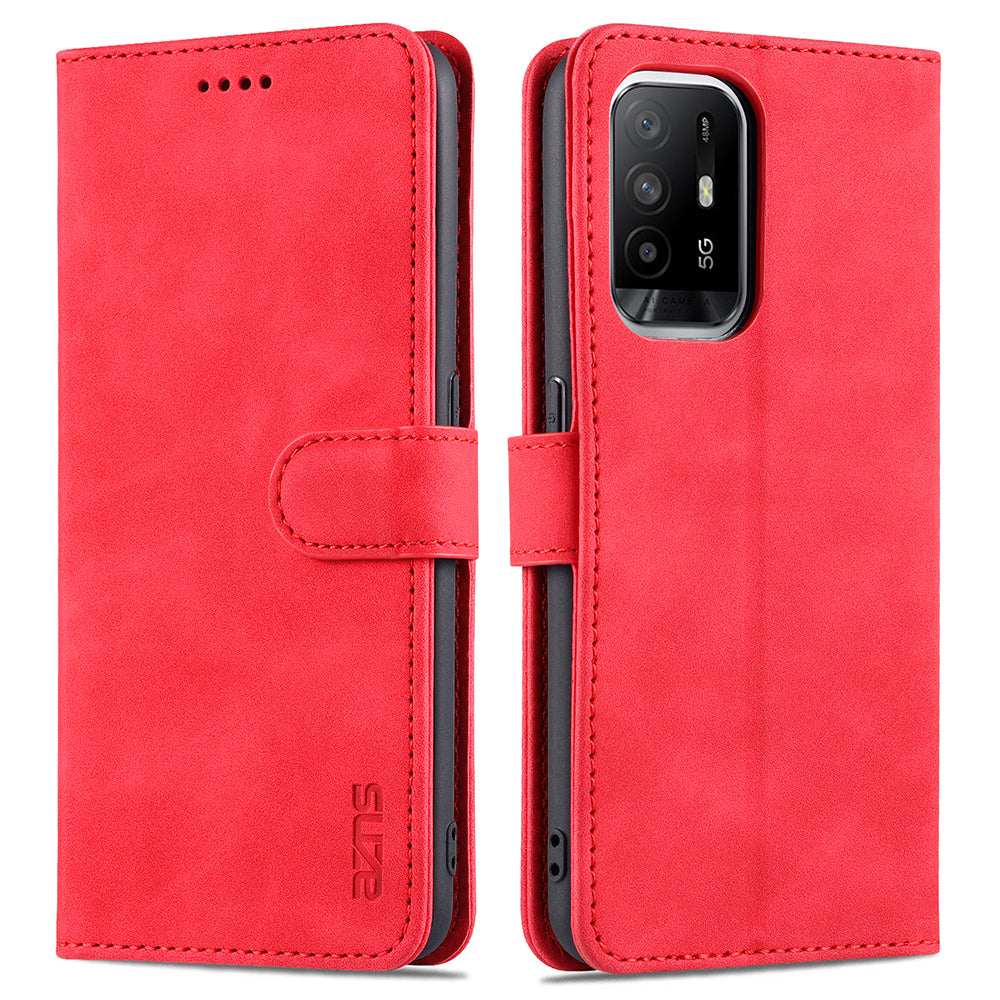 AZNS PU Leather Phone Cover Case with Wallet Stand for Oppo A94 5G/A95 5G