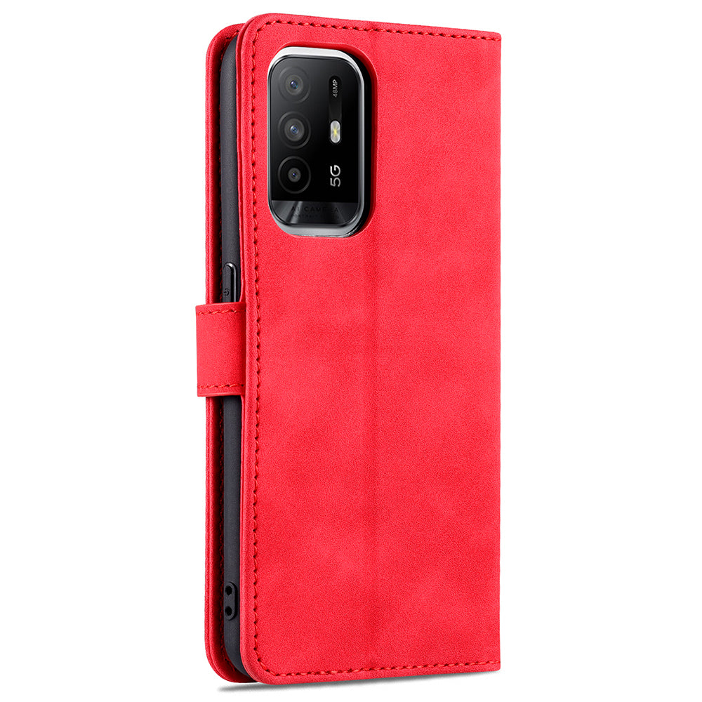 AZNS PU Leather Phone Cover Case with Wallet Stand for Oppo A94 5G/A95 5G