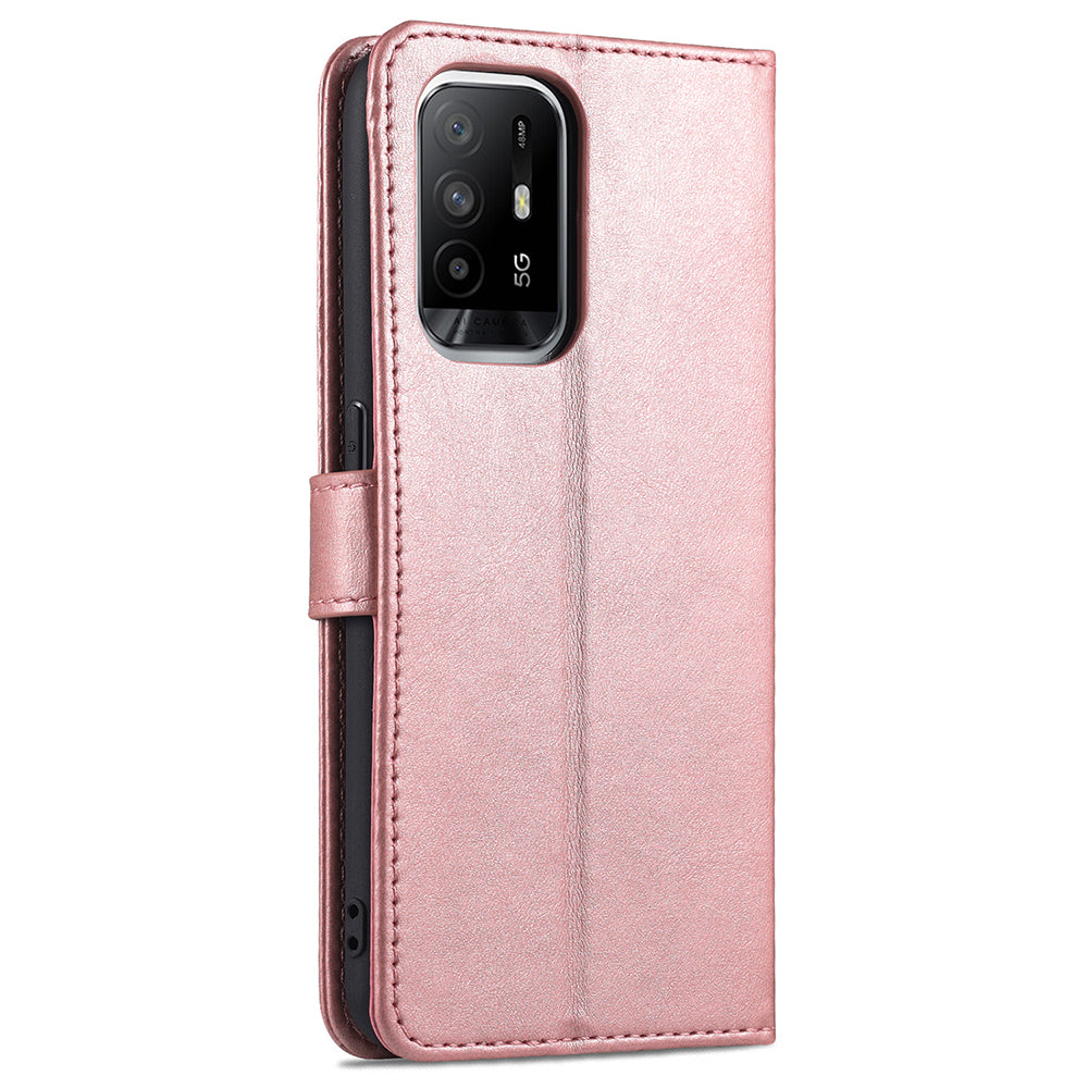 AZNS PU Leather Phone Cover Case with Wallet Stand for Oppo A94 5G/A95 5G