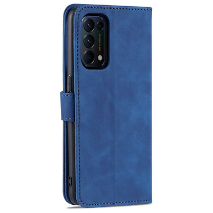 AZNS PU Leather Phone Cover Stand Case with Wallet for Oppo Reno5 4G/Reno5 5G/Reno5 K/Find X3 Lite