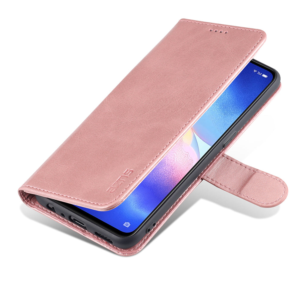 AZNS PU Leather Phone Cover Stand Case with Wallet for Oppo Reno5 4G/Reno5 5G/Reno5 K/Find X3 Lite