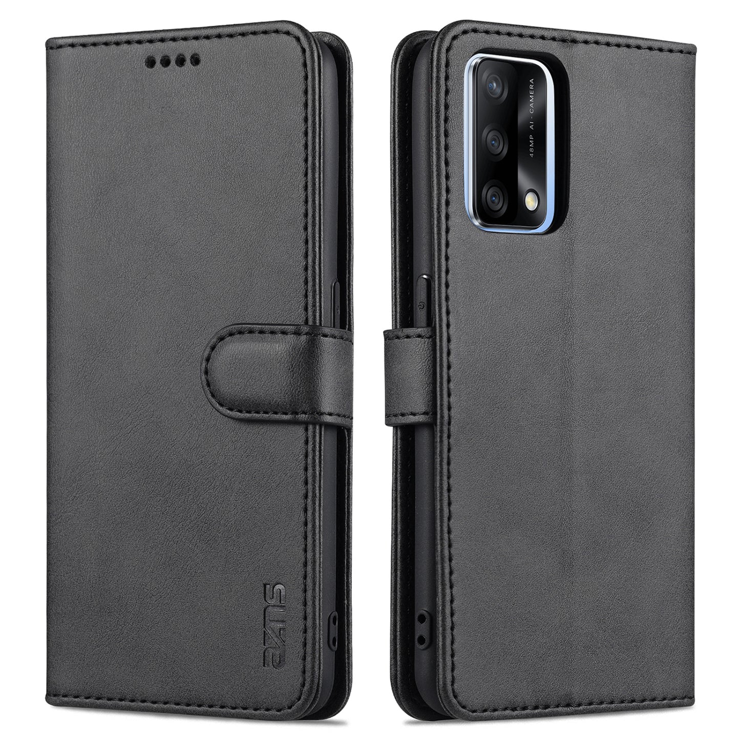 AZNS Stand Wallet Design Leather Phone Case Cover for Oppo A74 4G / Oppo F19