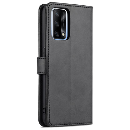 AZNS Stand Wallet Design Leather Phone Case Cover for Oppo A74 4G / Oppo F19