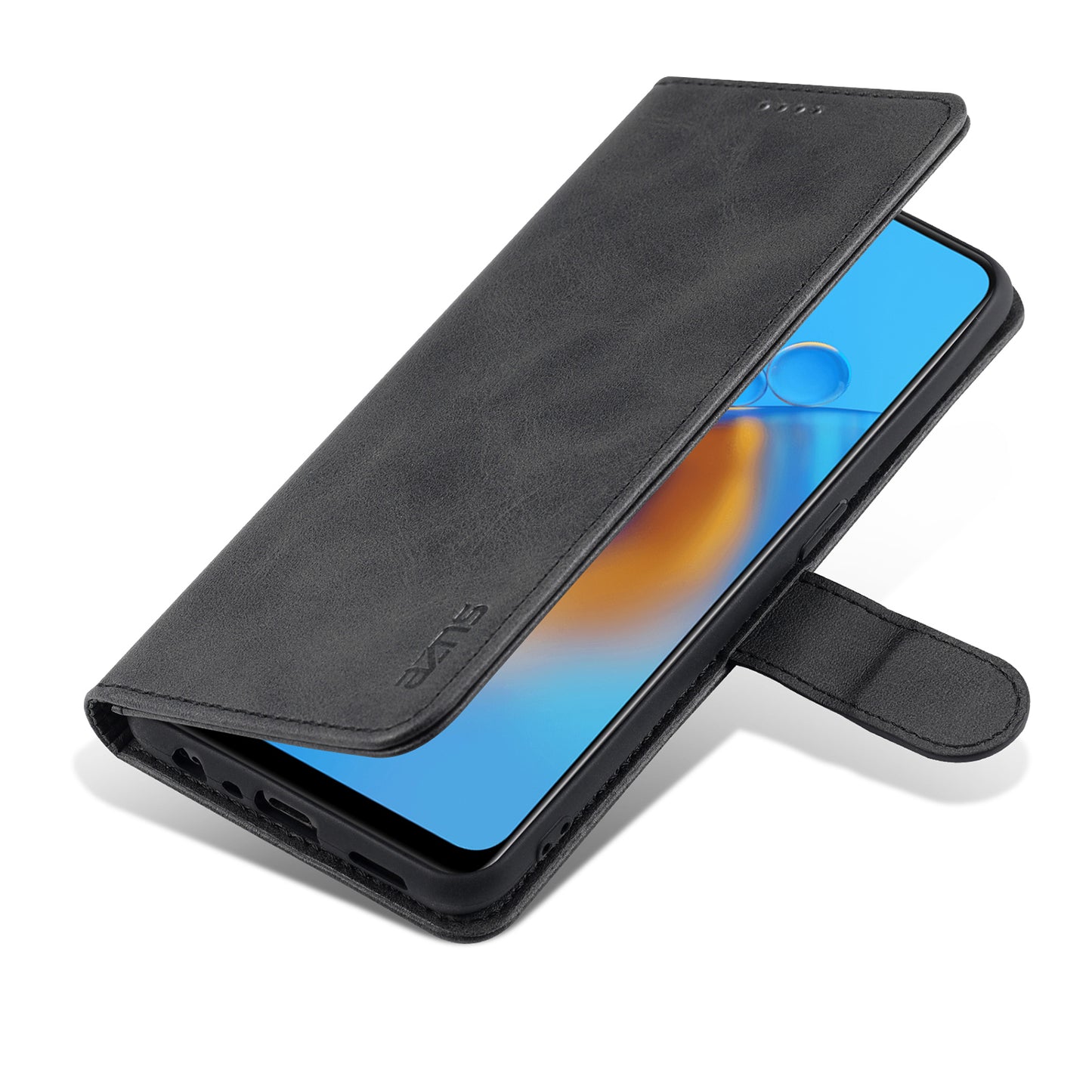 AZNS Stand Wallet Design Leather Phone Case Cover for Oppo A74 4G / Oppo F19