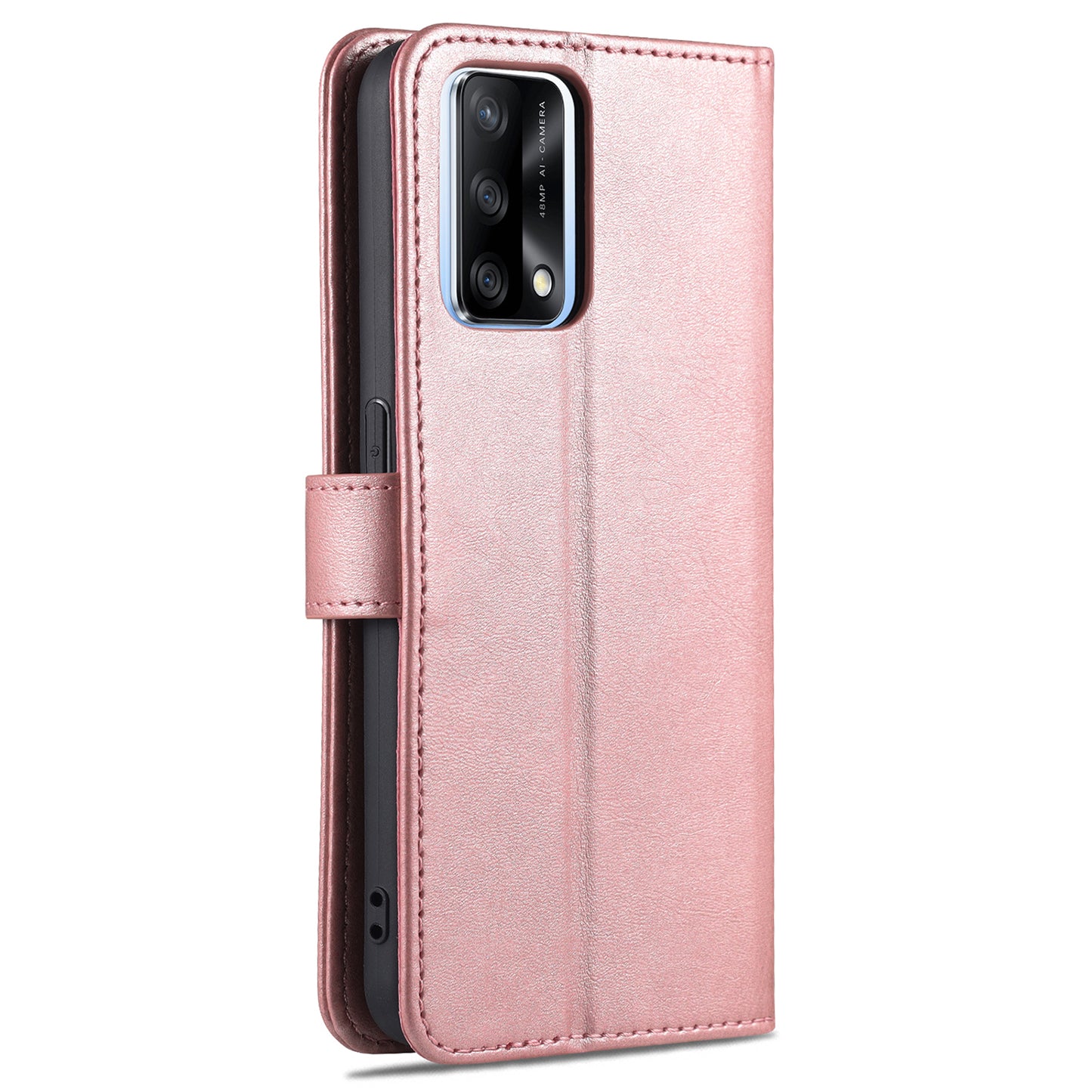 AZNS Stand Wallet Design Leather Phone Case Cover for Oppo A74 4G / Oppo F19