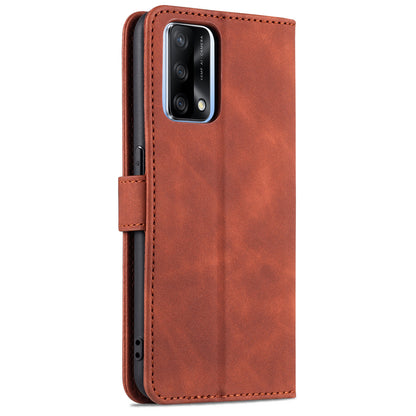 AZNS Stand Wallet Design Leather Phone Case Cover for Oppo A74 4G / Oppo F19