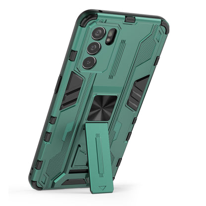 Sturdy Kickstand Hybrid Hard PC + Soft TPU Shockproof Full Body Protective Case for Oppo Reno6 5G