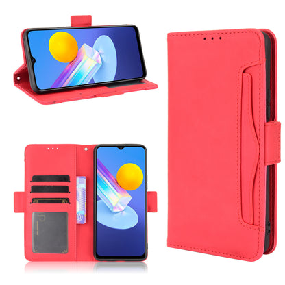 For vivo Y72 5G/iQOO Z3 5G Protective Leather Stand Case with Multiple Card Slots