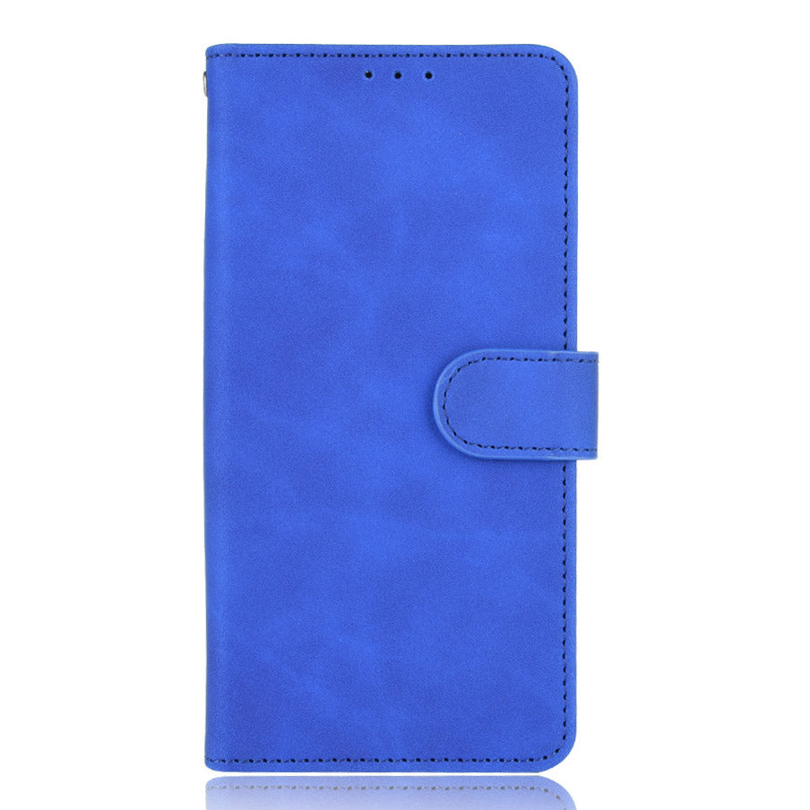 Skin-touch Feeling PU Leather Protective Phone Cover Supporting Stand Cover Wallet for Oppo Reno6 Pro+ 5G/Pro 5G (Snapdragon)