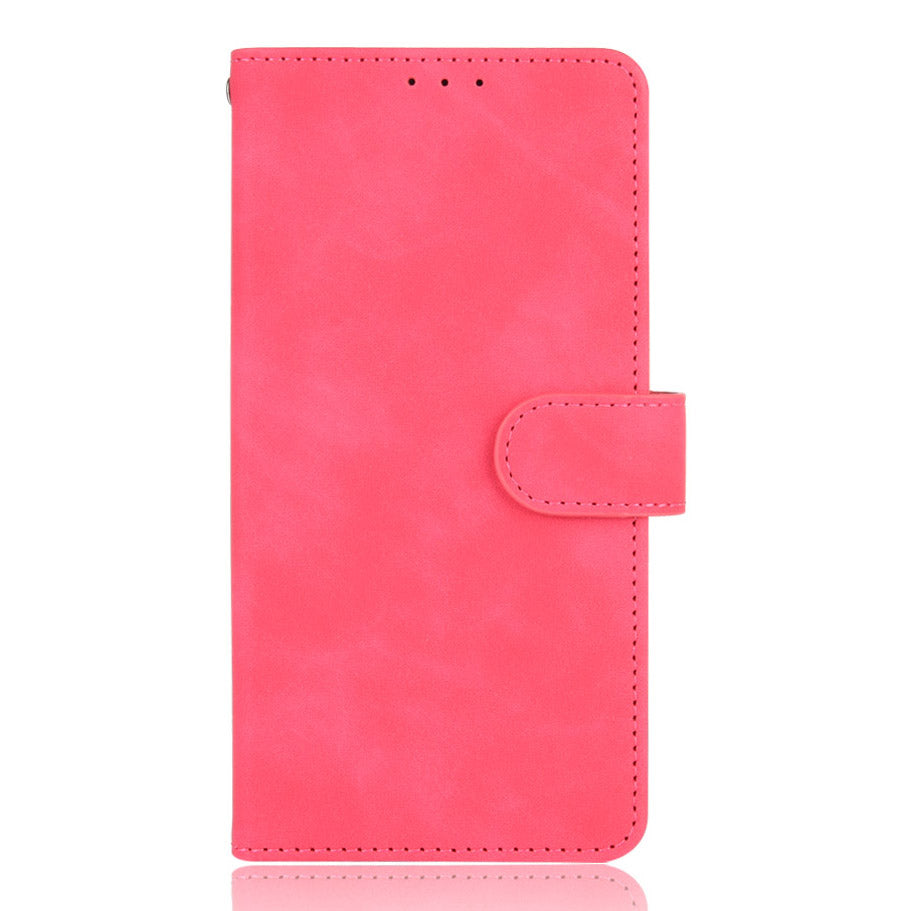 Skin-touch Feeling PU Leather Protective Phone Cover Supporting Stand Cover Wallet for Oppo Reno6 Pro+ 5G/Pro 5G (Snapdragon)