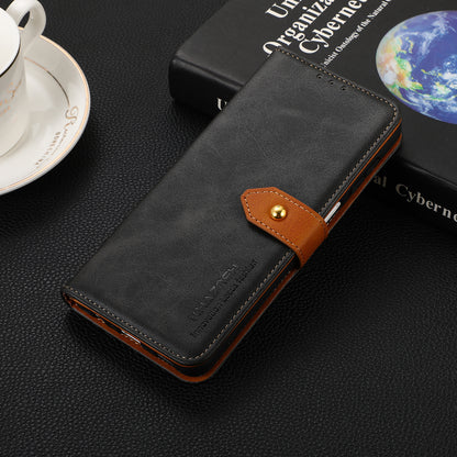 KHAZNEH Cell Phone Stand Case Leather Cover with Golden Magnetic Clasp for Oppo Reno6 Pro+ 5G/Pro 5G (Snapdragon)