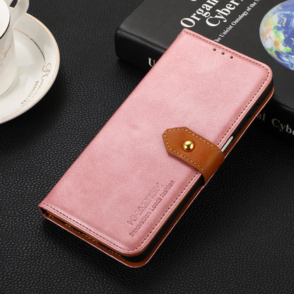 KHAZNEH Cell Phone Stand Case Leather Cover with Golden Magnetic Clasp for Oppo Reno6 Pro+ 5G/Pro 5G (Snapdragon)