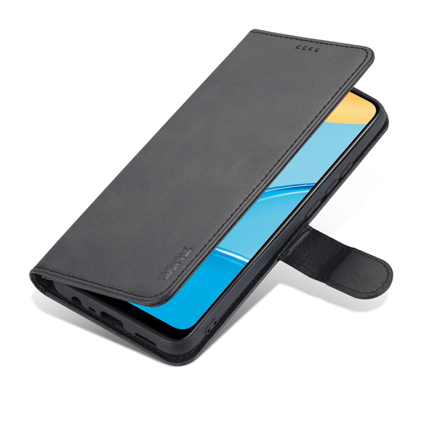 AZNS PU Leather Phone Cover Shell with Stand for OPPO A15/A35(4G)